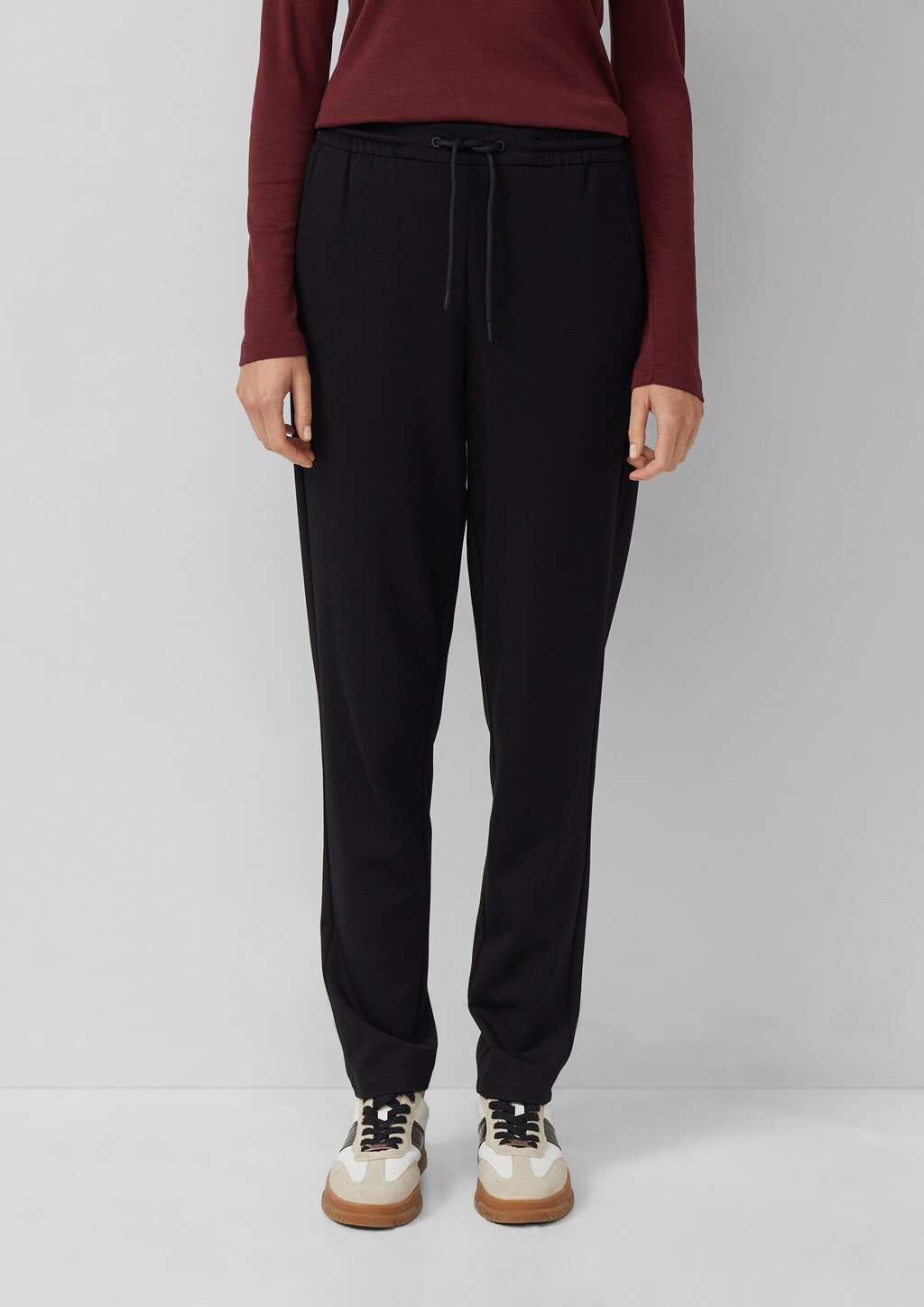 Interlock-Jogg Pants mit Gummizug