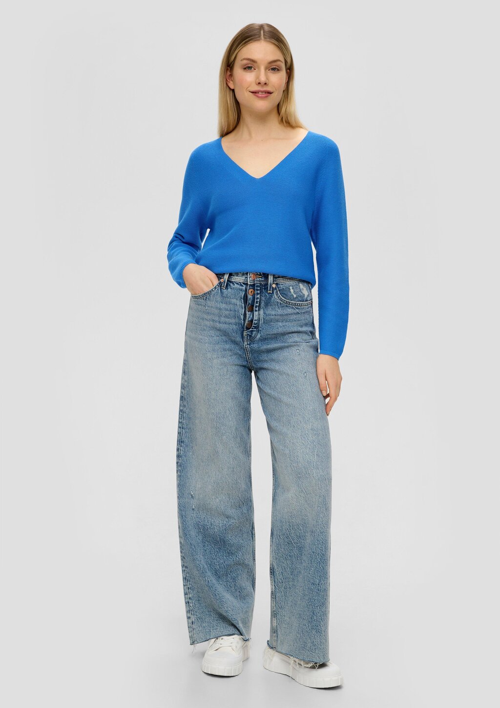 Pullover mit V-Ausschnitt