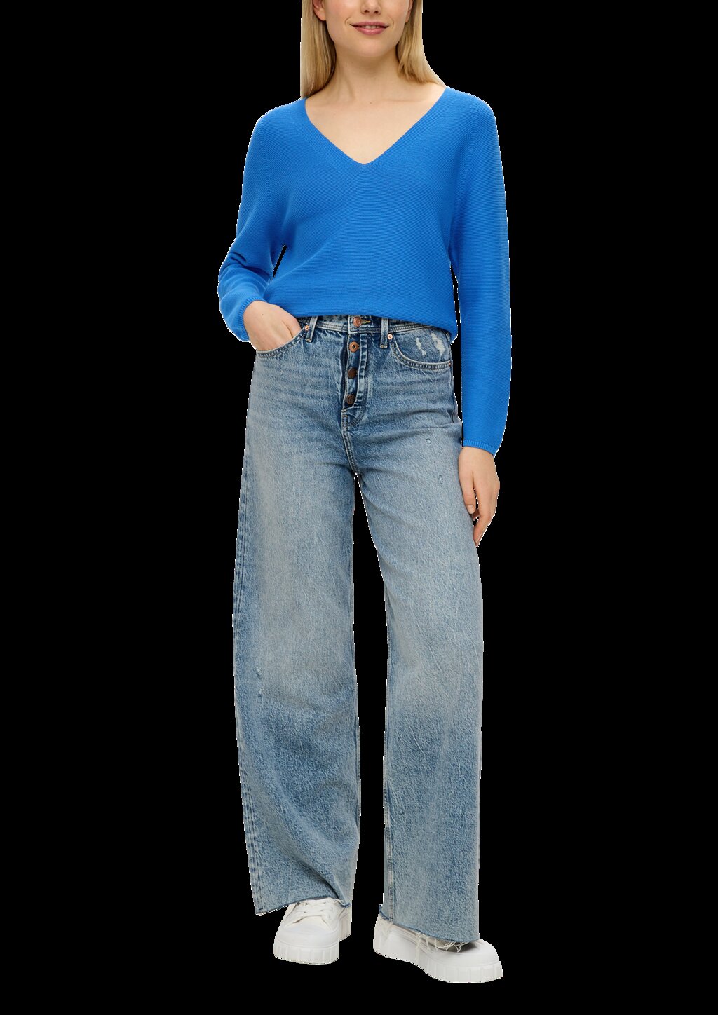 Pullover mit V-Ausschnitt