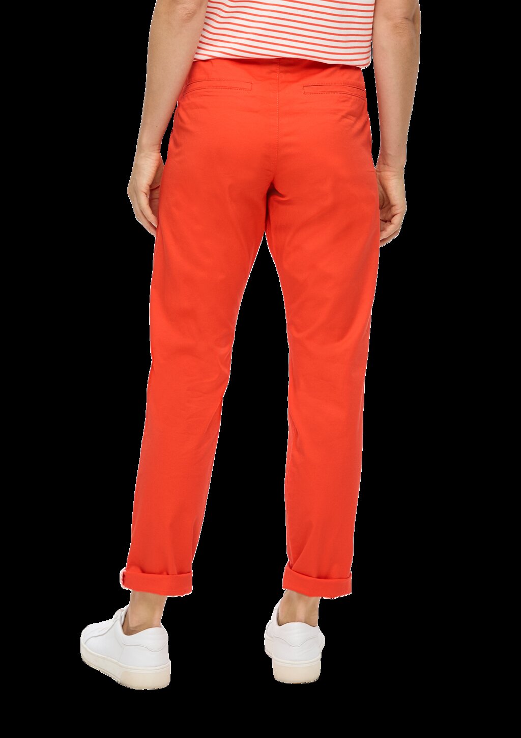 Regular: Chinohose mit Gürtel