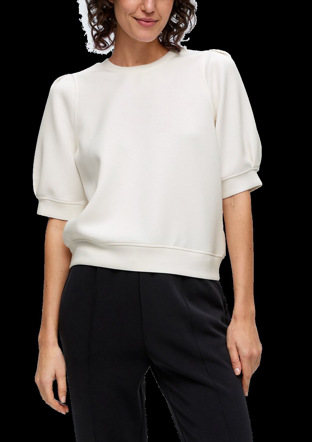 Kurzarm-Shirt aus Scuba