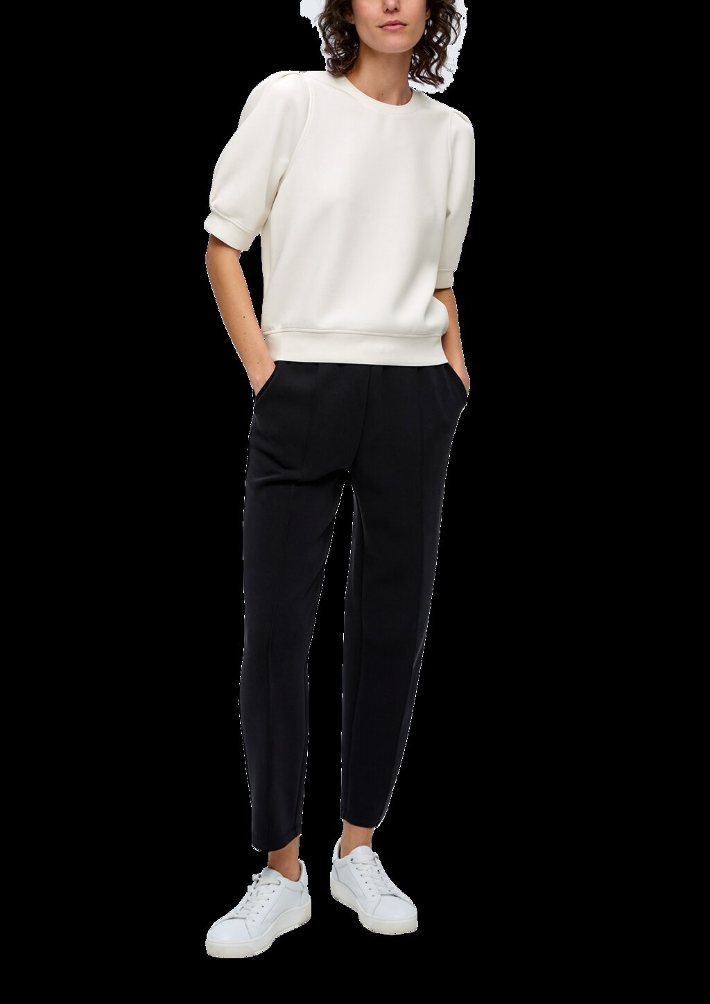 Kurzarm-Shirt aus Scuba