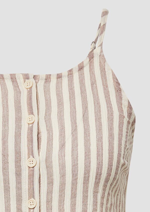 Baumwoll-Blusentop mit Knopfleiste