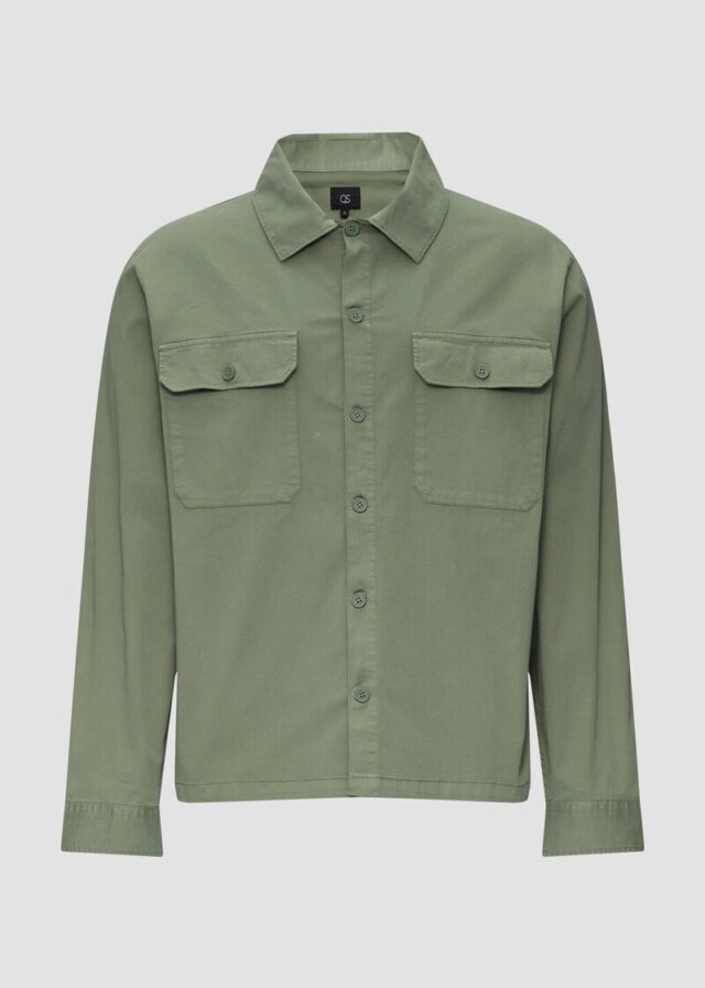 Overshirt aus Baumwollstretch im Relaxed Fit