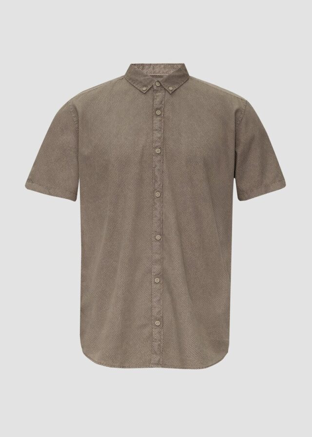 Regular: Kurzarmhemd mit All-over-Print