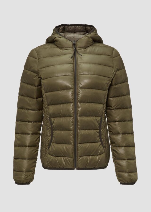 Leicht wattierte Steppjacke mit Kapuze