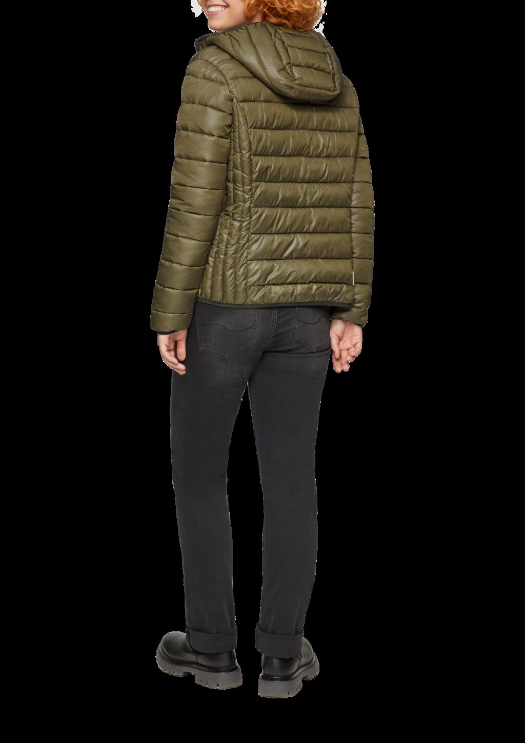 Leicht wattierte Steppjacke mit Kapuze