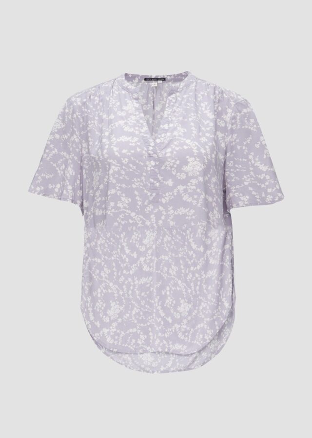 Gemusterte Tunikabluse aus Viskose