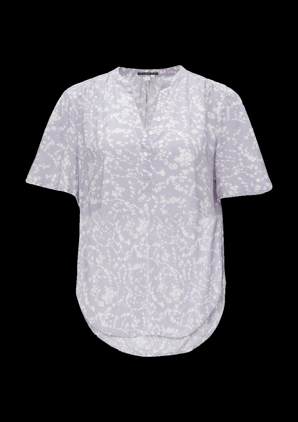 Gemusterte Tunikabluse aus Viskose