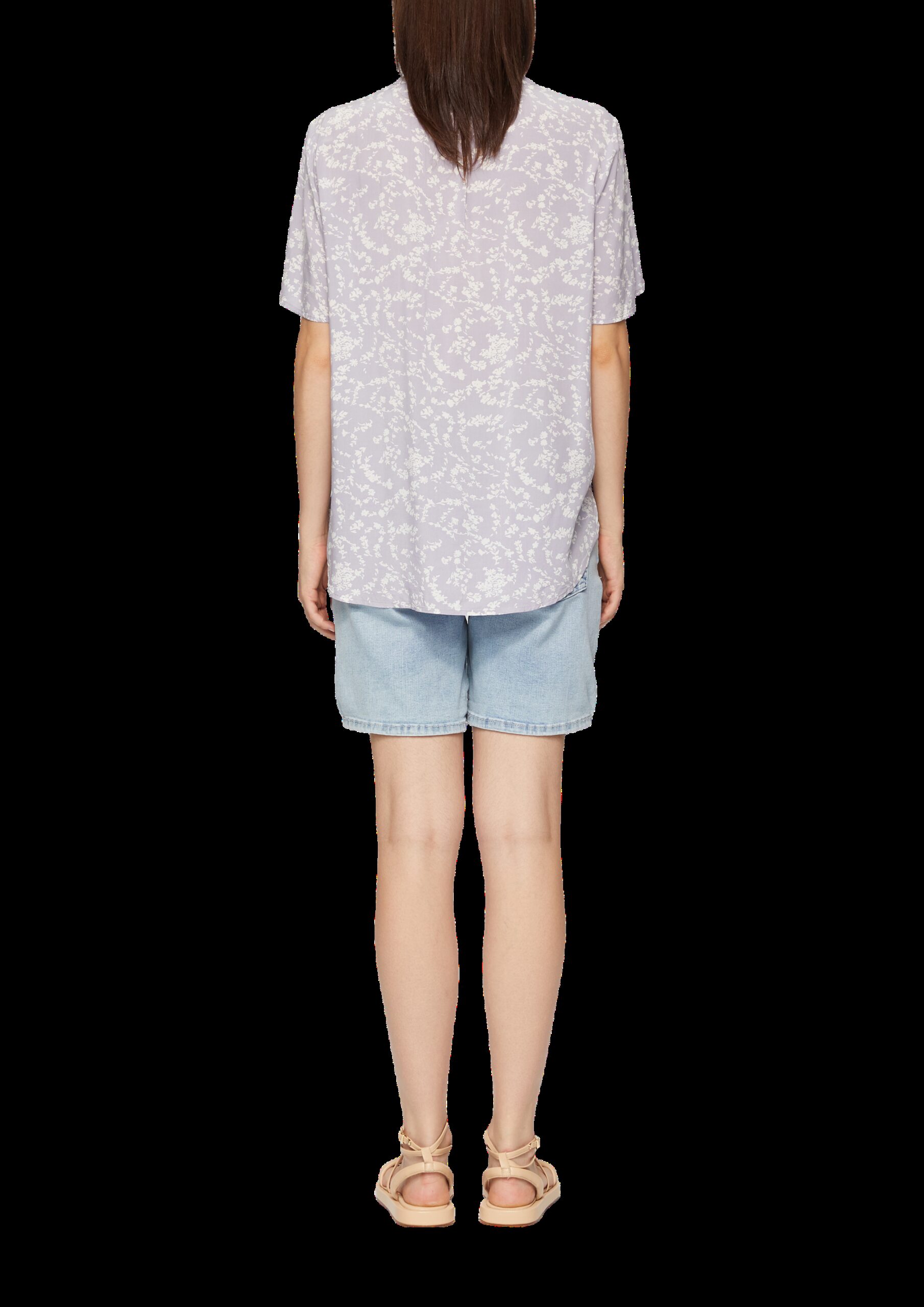 Gemusterte Tunikabluse aus Viskose