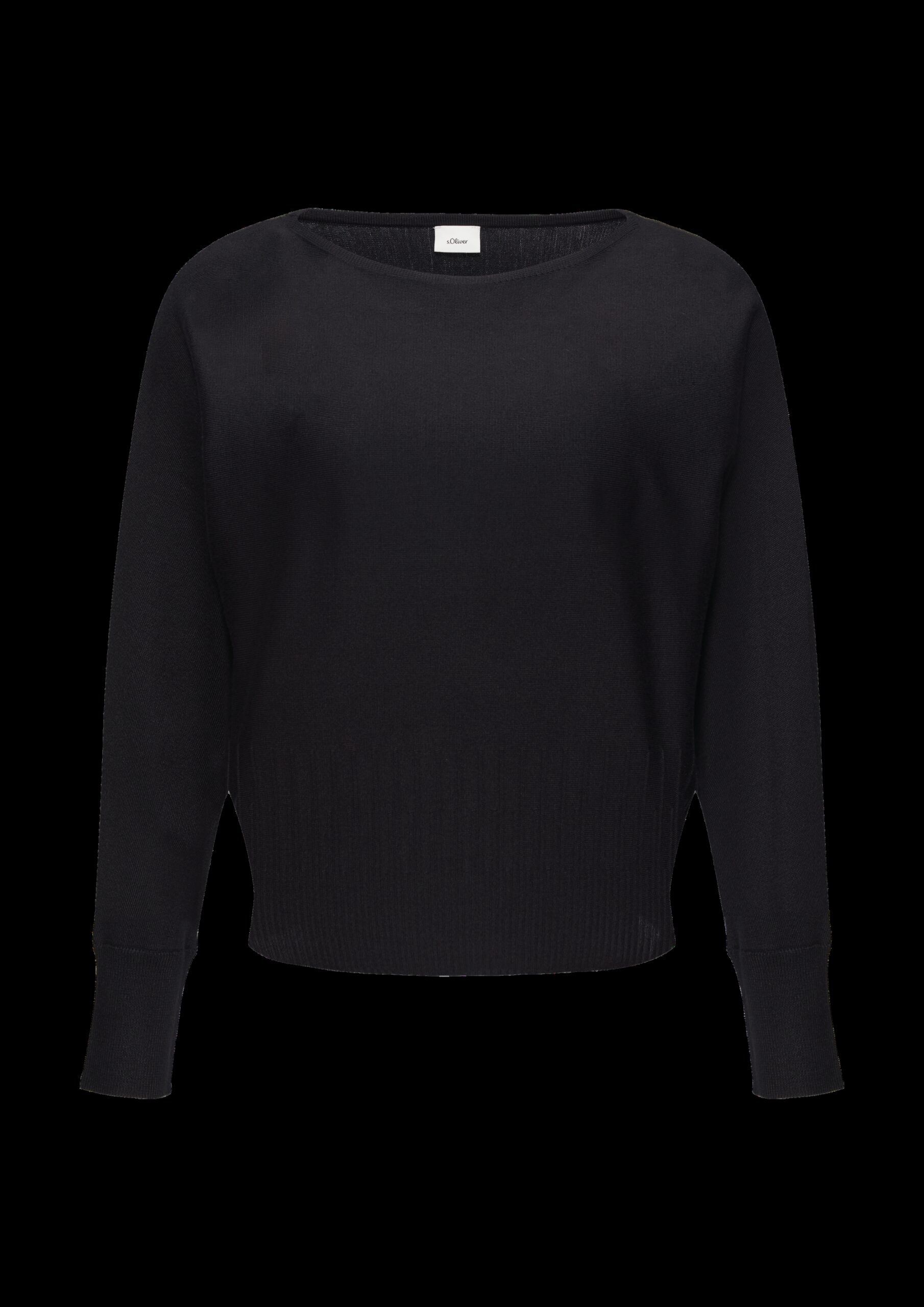 Strickpullover mit Strukturmuster am Saum