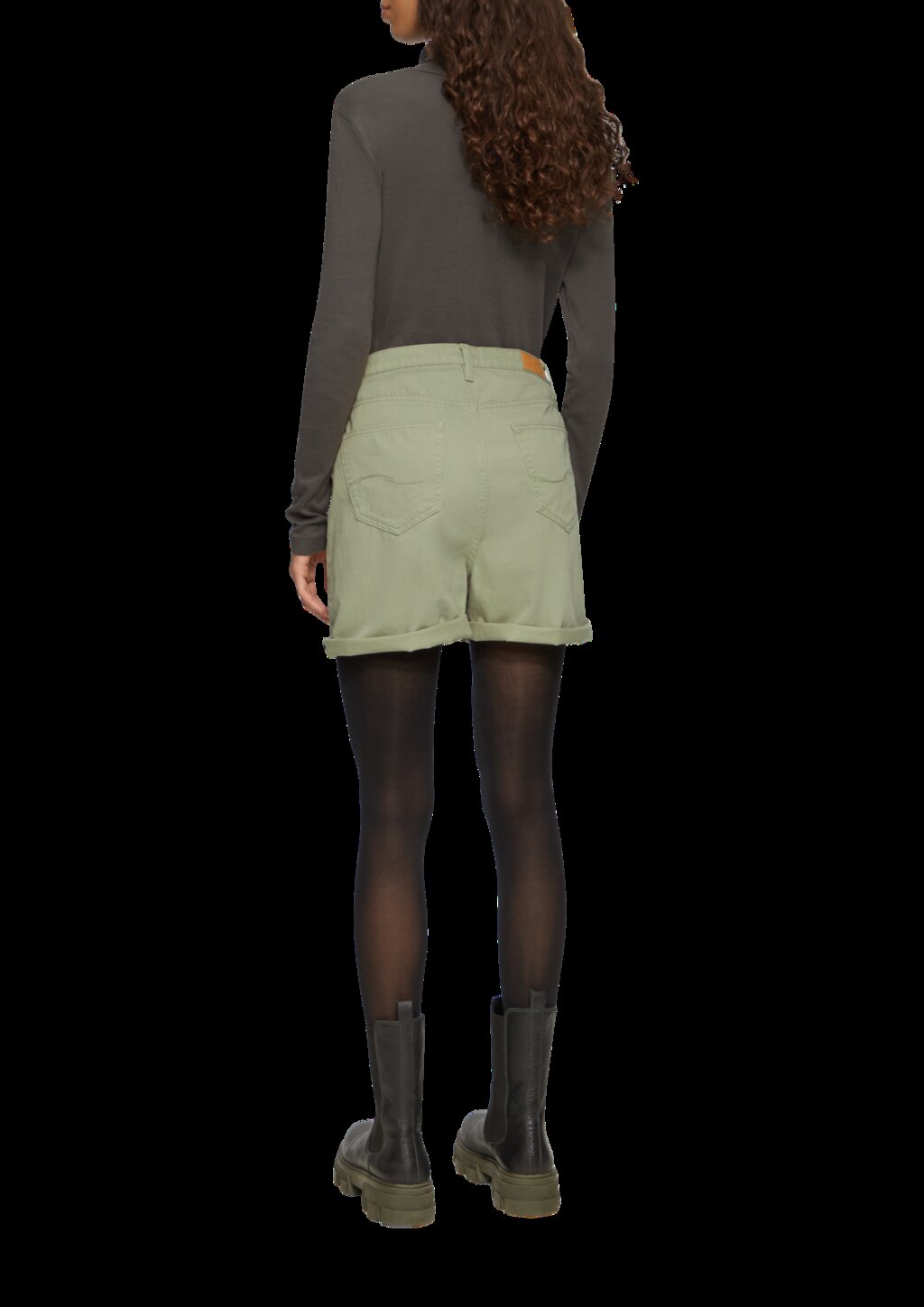 Jeans-Shorts Mom / Relaxed Fit / High Rise