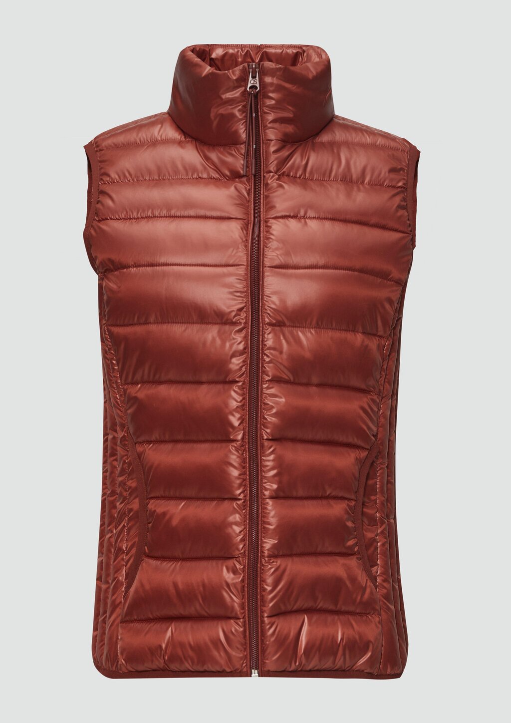 Gesteppte Weste mit Stehkragen