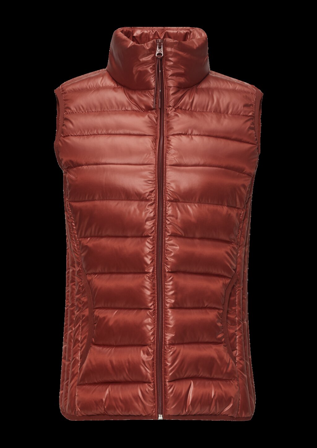 Gesteppte Weste mit Stehkragen