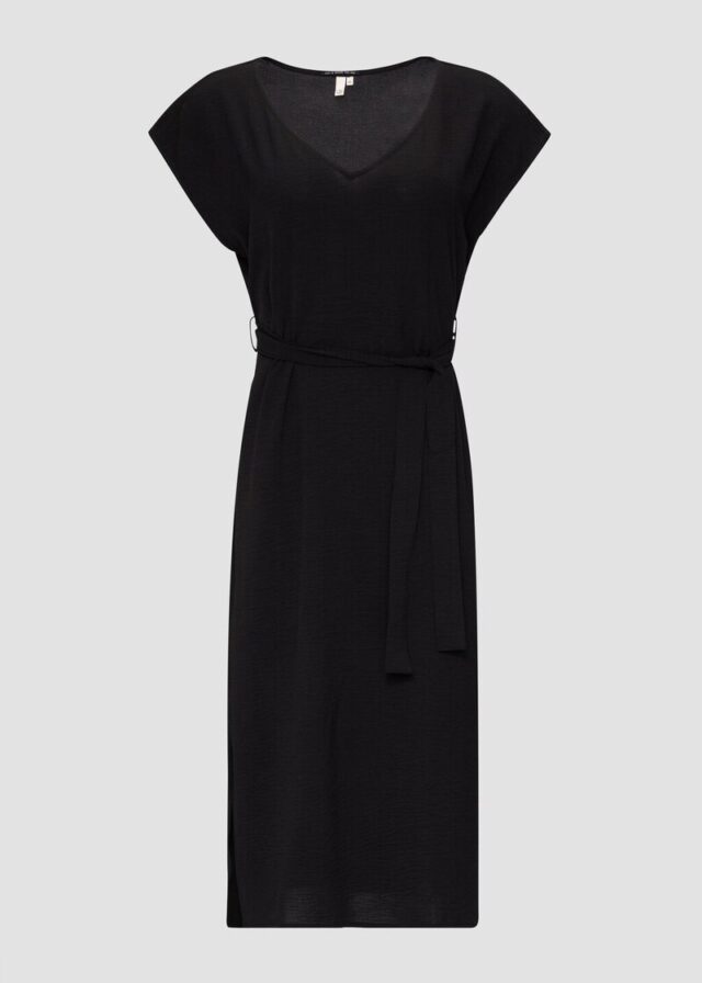 Midikleid mit V-Ausschnitt im Relaxed Fit