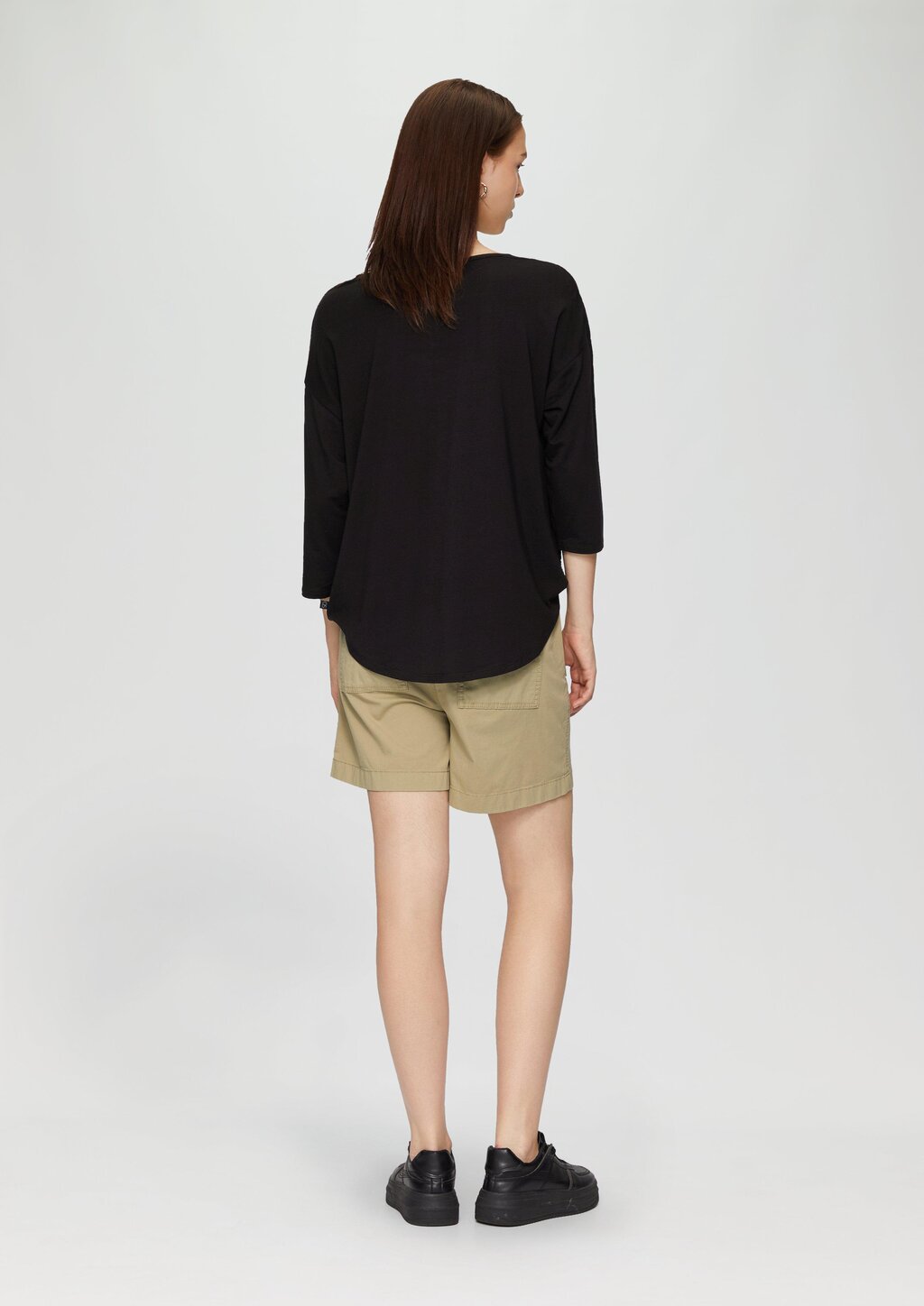 3/4-Arm-Shirt im Fabricmix