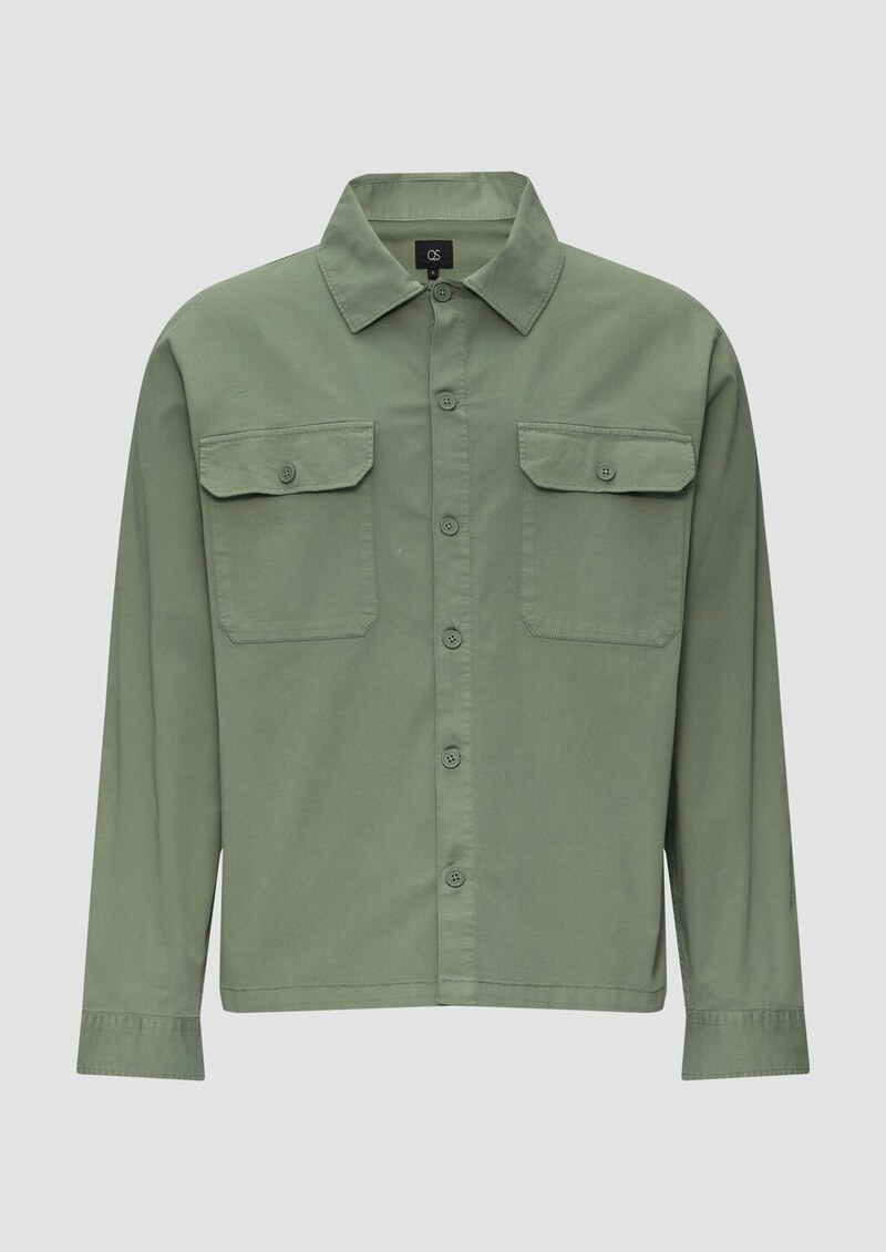 Overshirt aus Baumwollstretch im Relaxed Fit