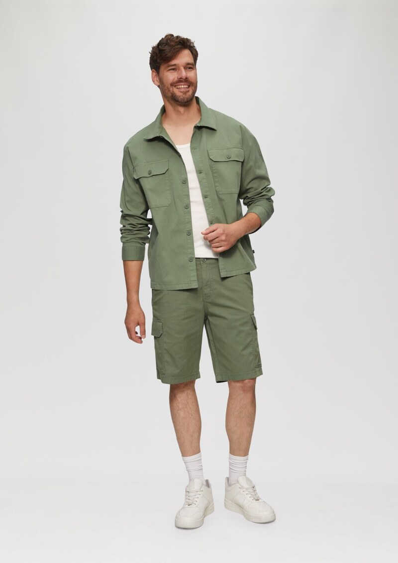 Overshirt aus Baumwollstretch im Relaxed Fit