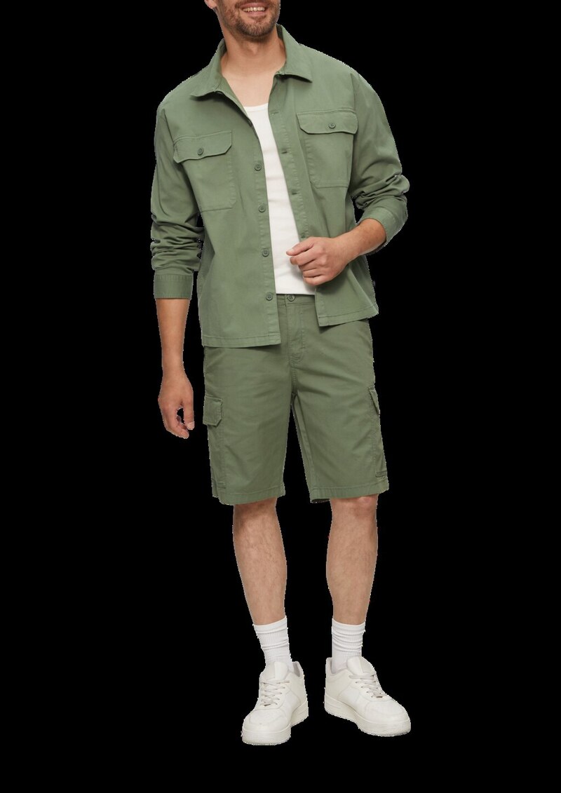 Overshirt aus Baumwollstretch im Relaxed Fit