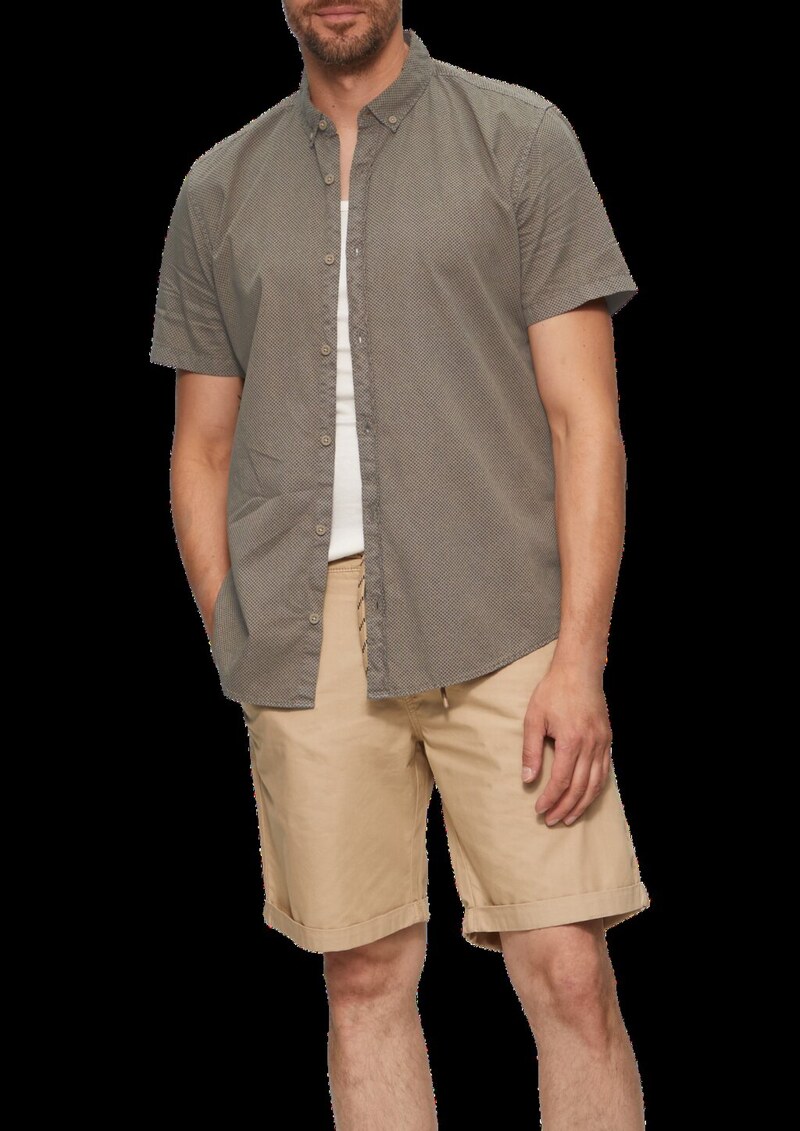 Regular: Kurzarmhemd mit All-over-Print