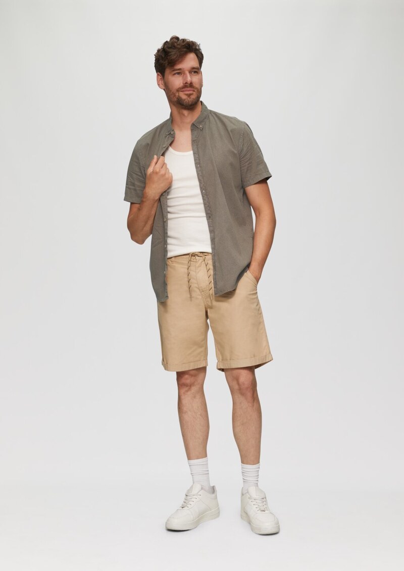 Regular: Kurzarmhemd mit All-over-Print