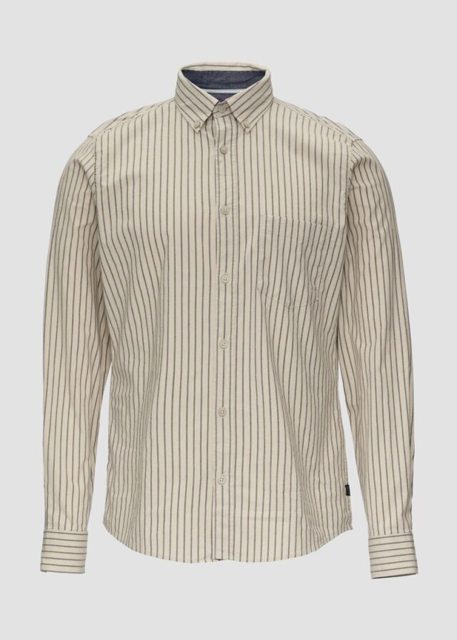 Slim Fit: Hemd aus Baumwollstretch