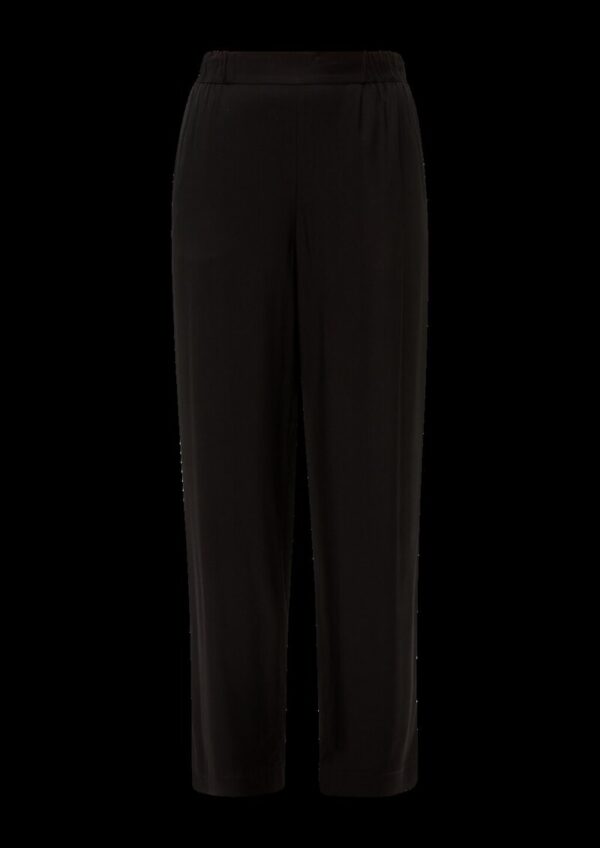 Wide Leg-Hose aus Viskose-Twill