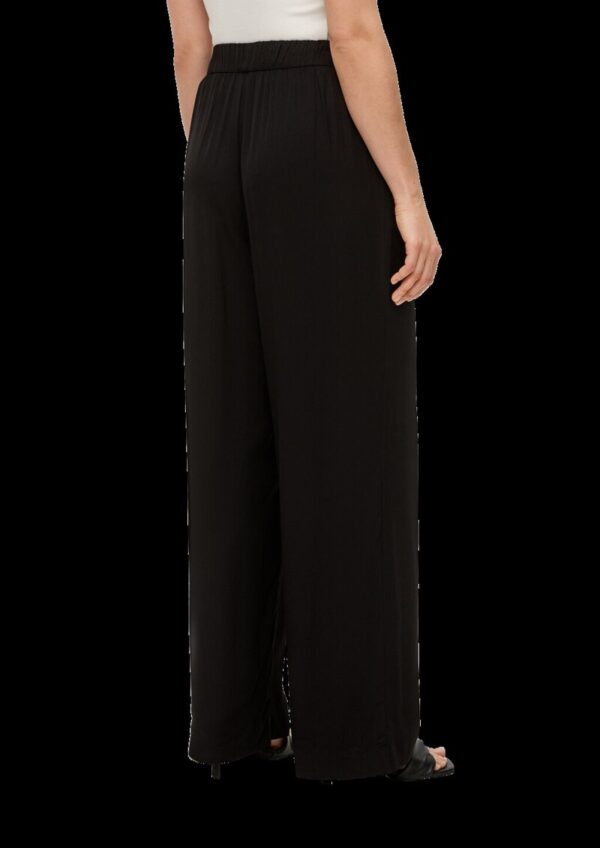 Wide Leg-Hose aus Viskose-Twill