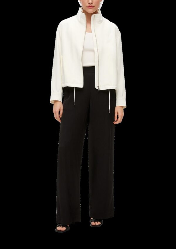 Wide Leg-Hose aus Viskose-Twill