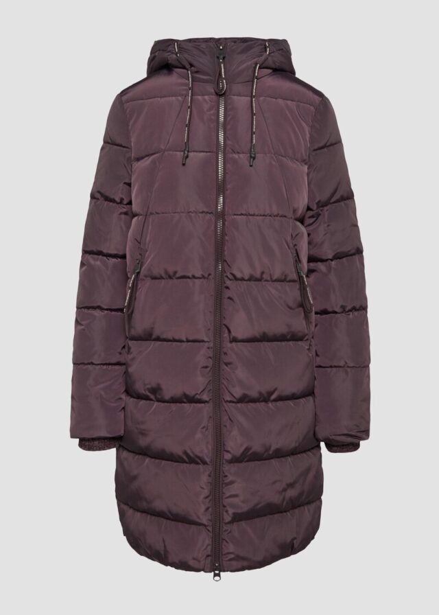 Gesteppter Mantel mit Kapuze