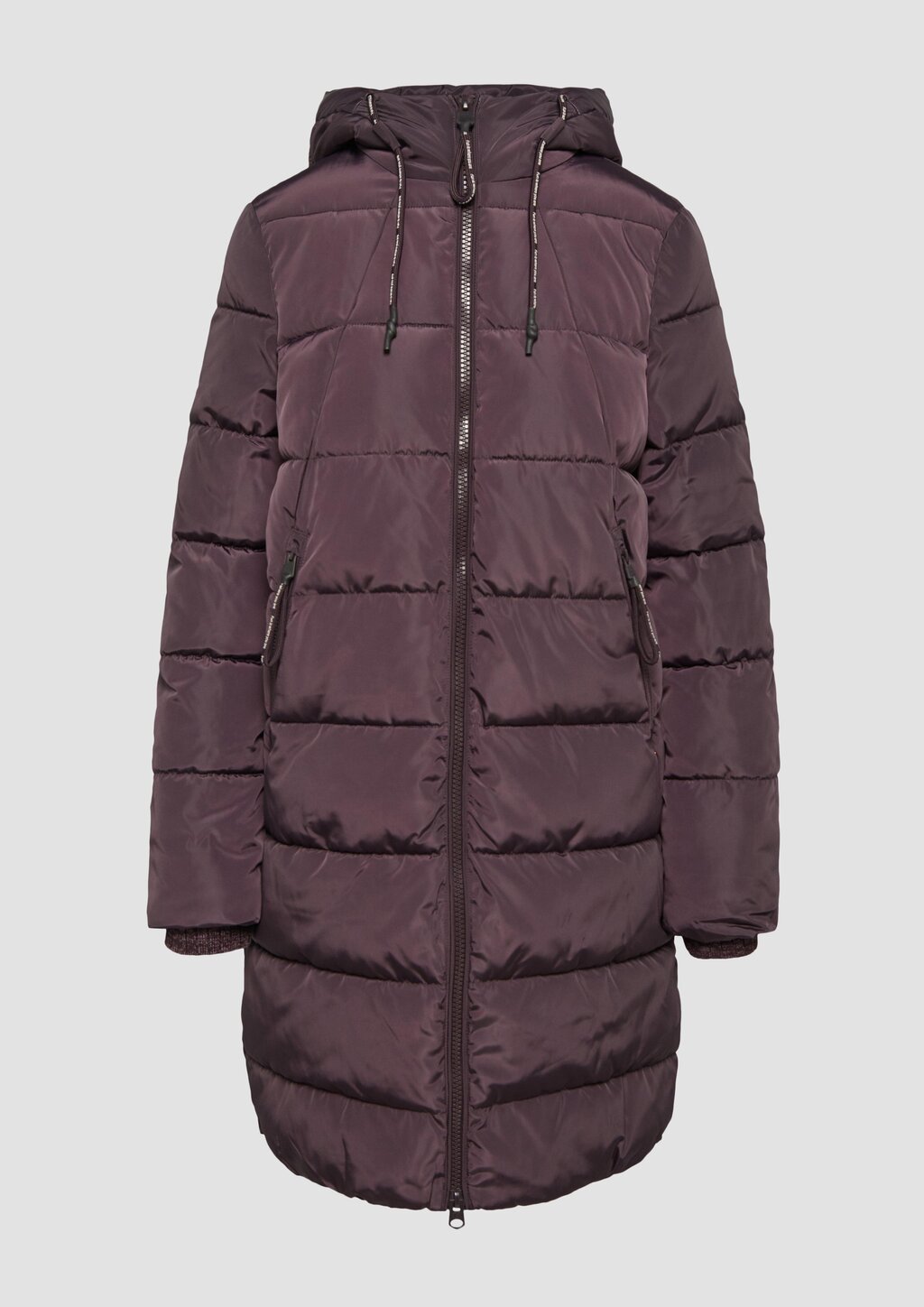 Gesteppter Mantel mit Kapuze