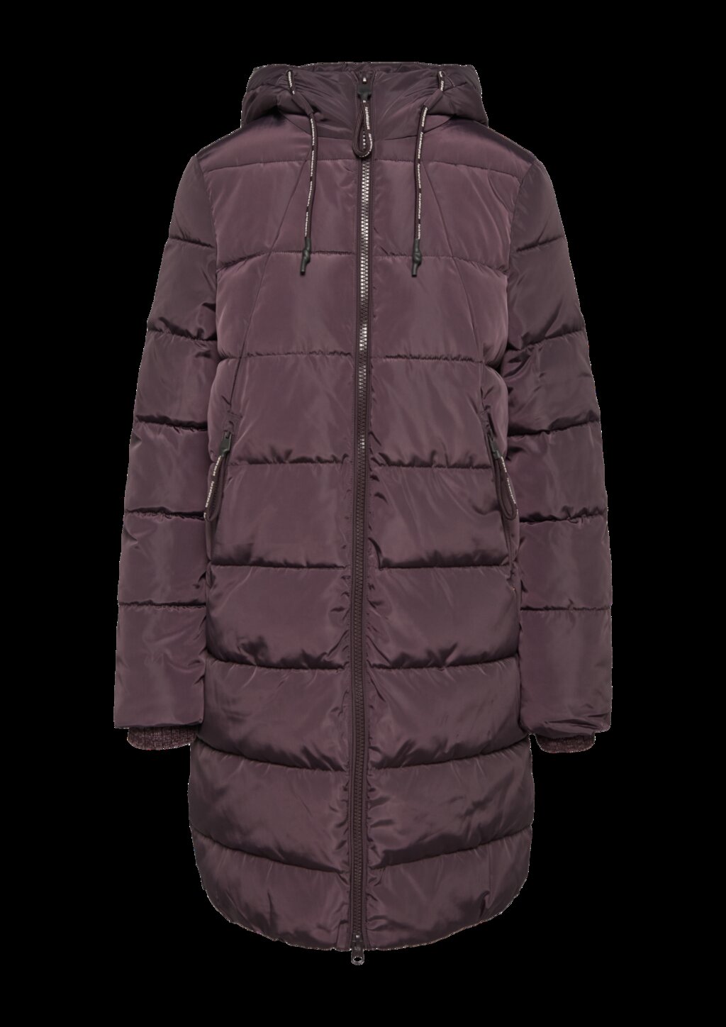 Gesteppter Mantel mit Kapuze