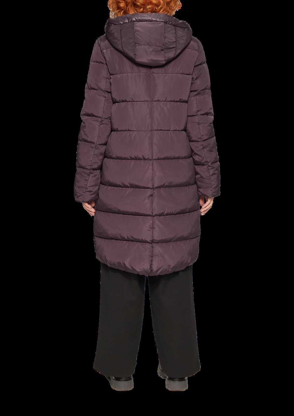 Gesteppter Mantel mit Kapuze