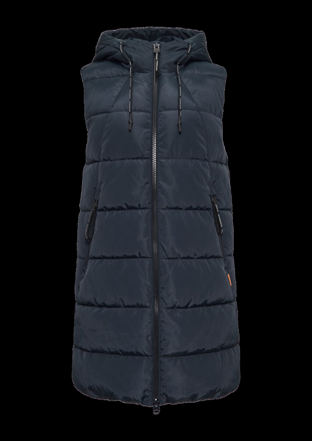 Gesteppte Outdoor-Weste mit Kapuze