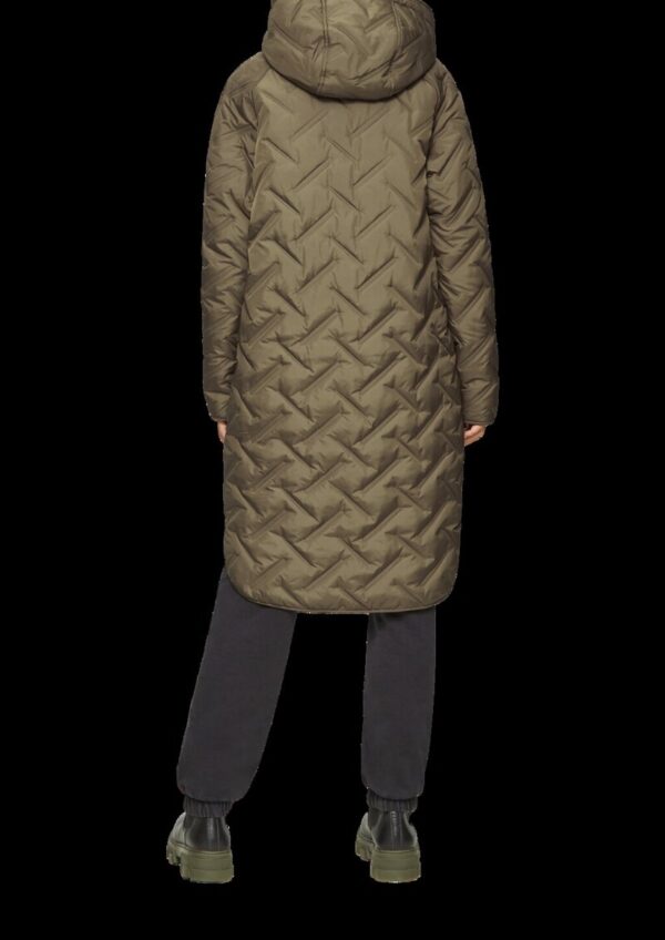 Leichter Steppmantel mit Kapuze