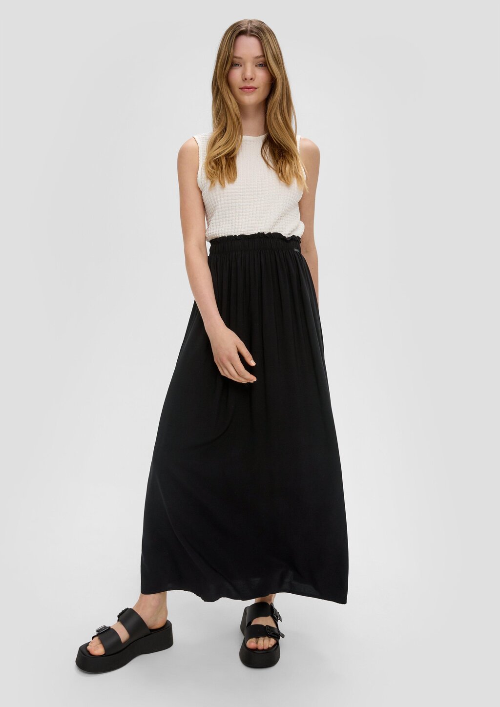 Midi-Rock aus Viskose