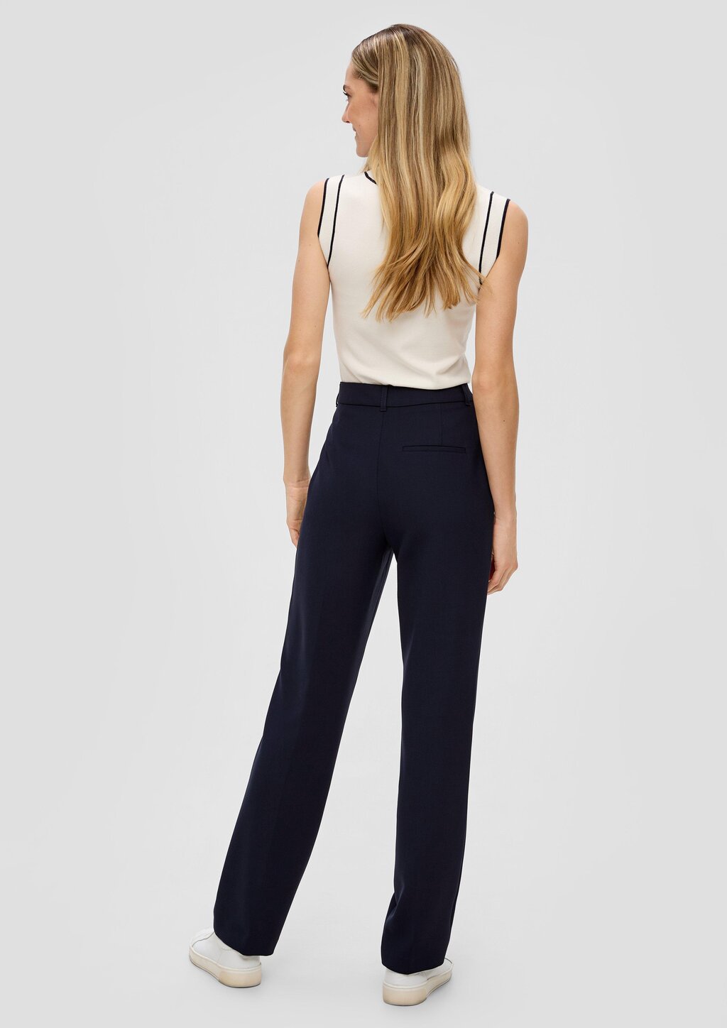 Straight-Leg-Hose aus Viskosemix