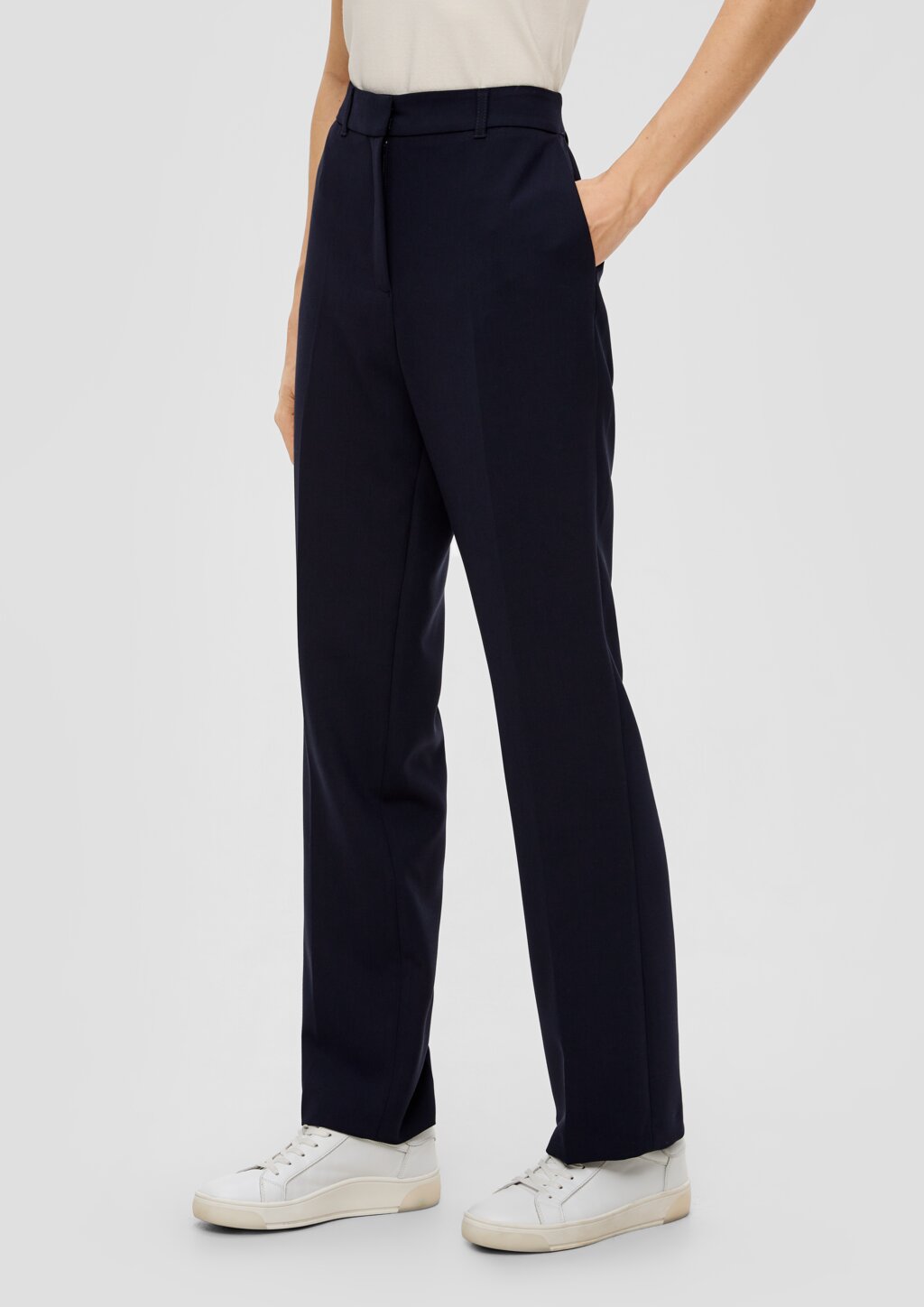 Straight-Leg-Hose aus Viskosemix