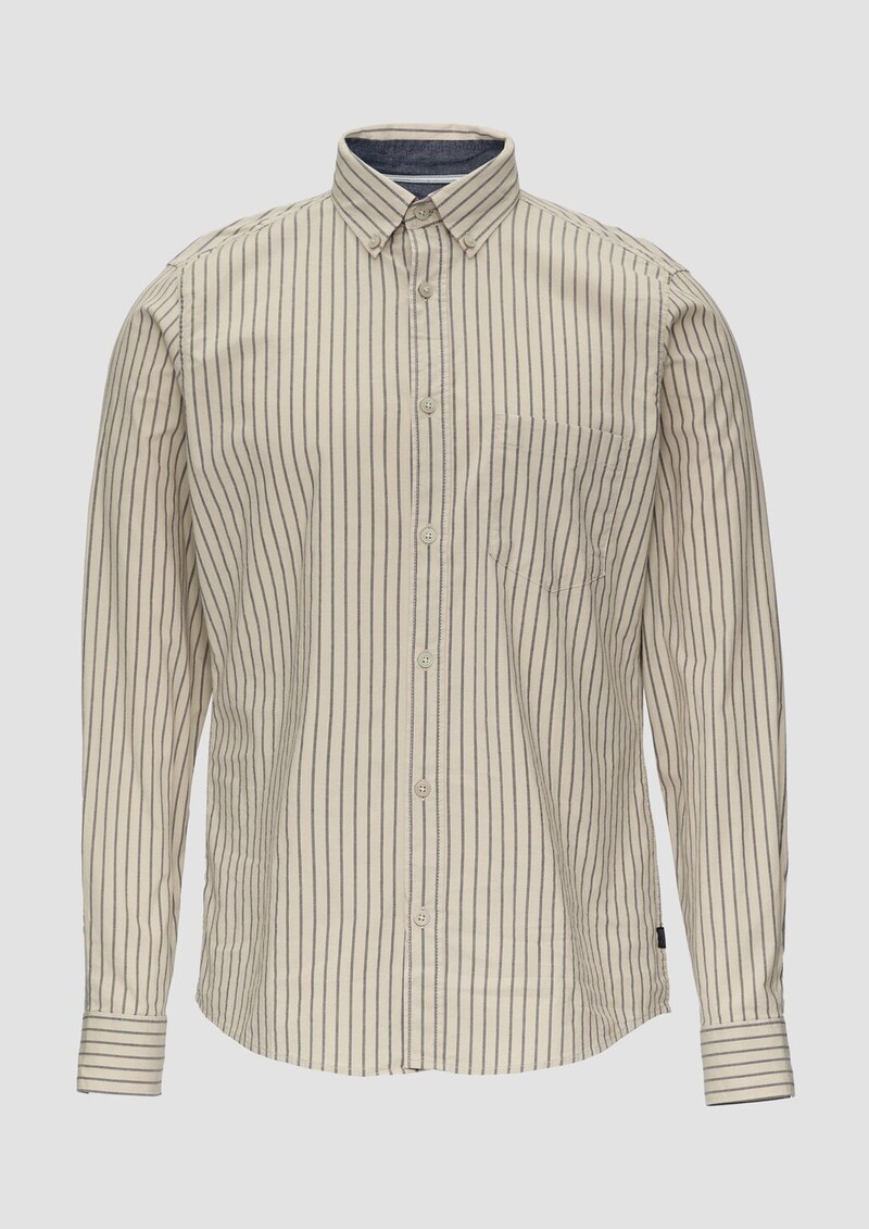 Slim Fit: Hemd aus Baumwollstretch
