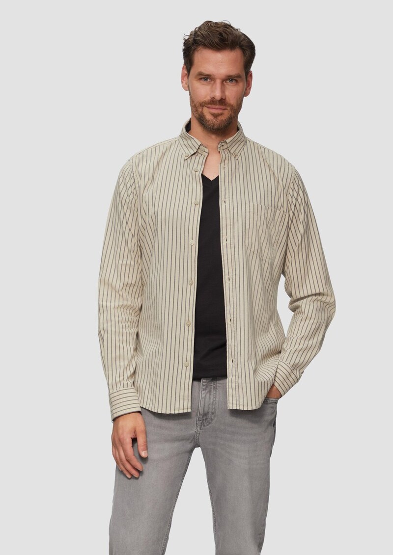 Slim Fit: Hemd aus Baumwollstretch