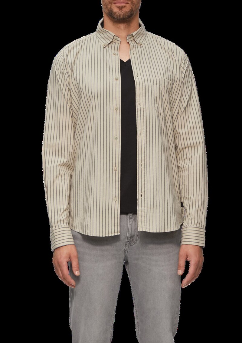 Slim Fit: Hemd aus Baumwollstretch