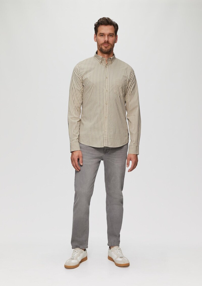 Slim Fit: Hemd aus Baumwollstretch