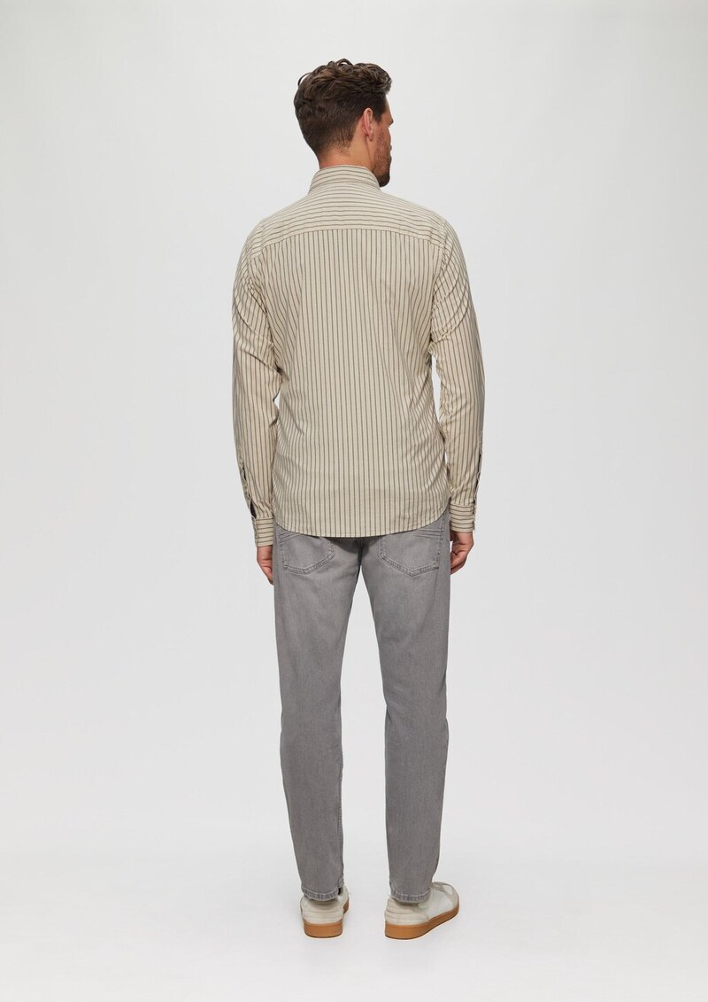 Slim Fit: Hemd aus Baumwollstretch