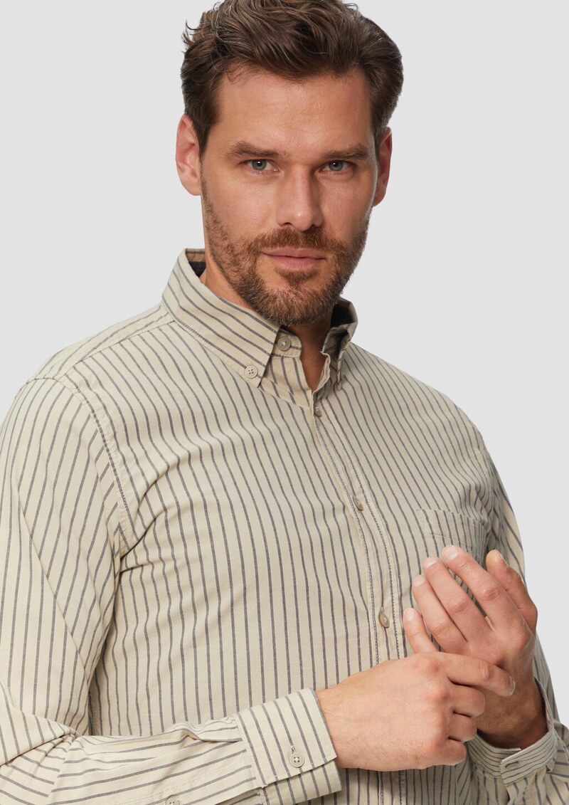 Slim Fit: Hemd aus Baumwollstretch