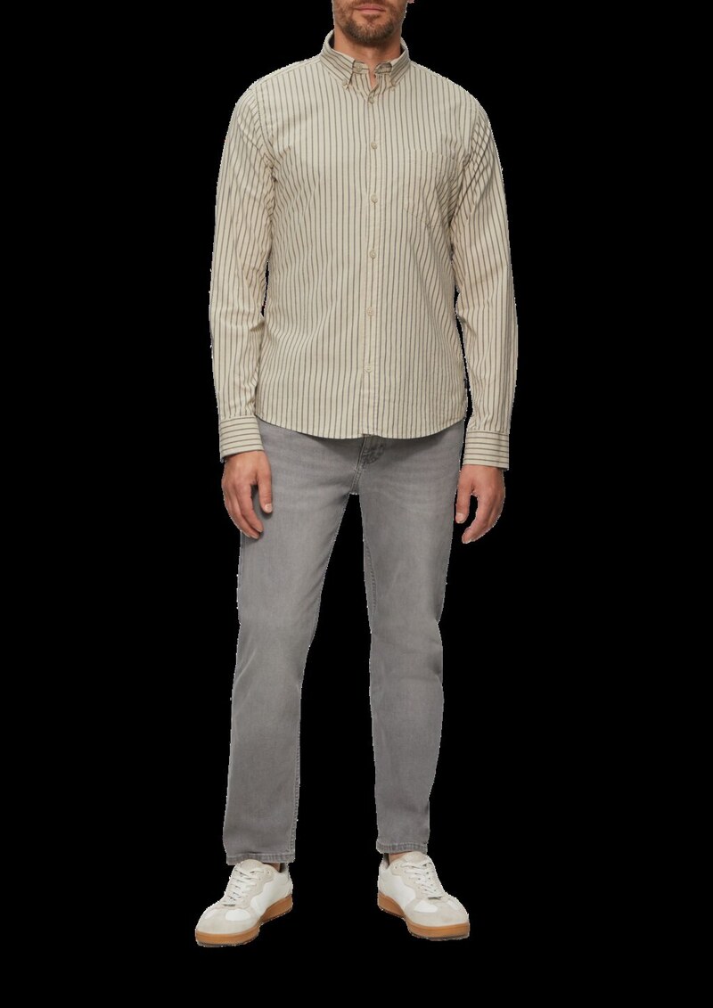 Slim Fit: Hemd aus Baumwollstretch