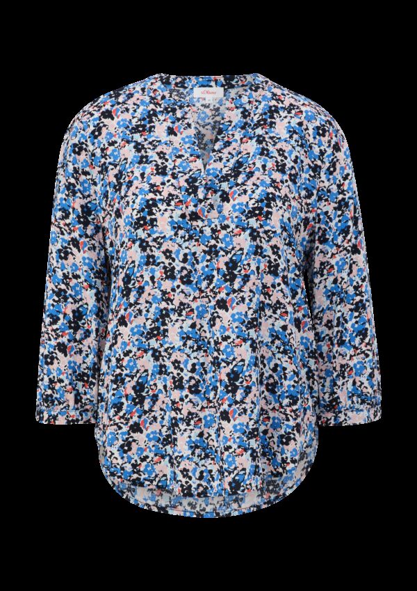 Tunikabluse mit All-over-Print