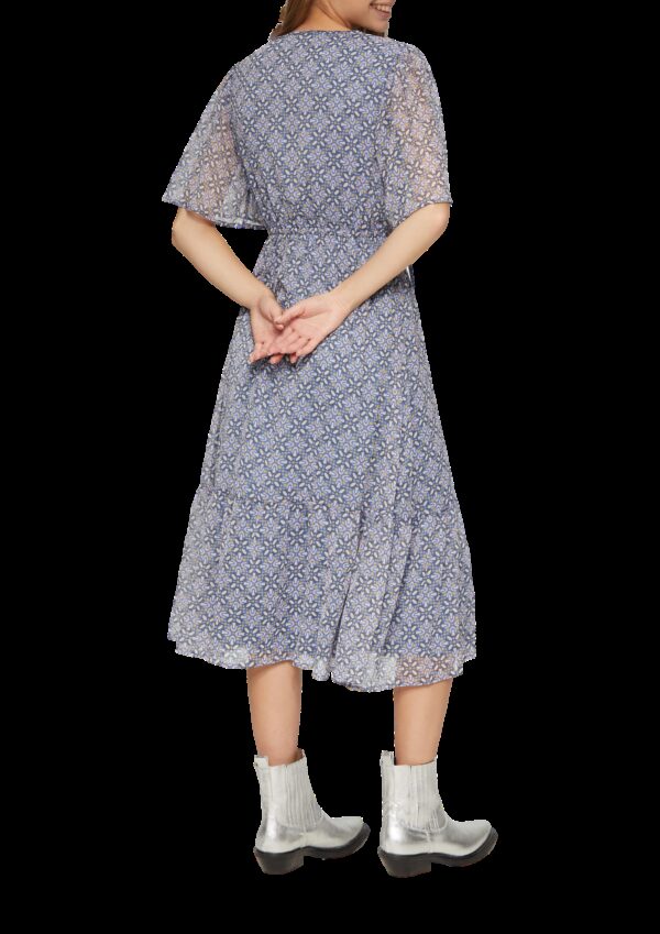 Gemustertes Midikleid aus Chiffon