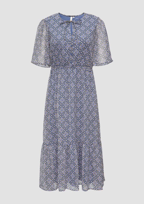 Gemustertes Midikleid aus Chiffon