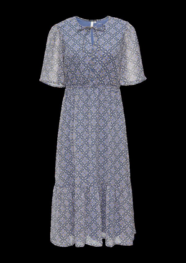 Gemustertes Midikleid aus Chiffon