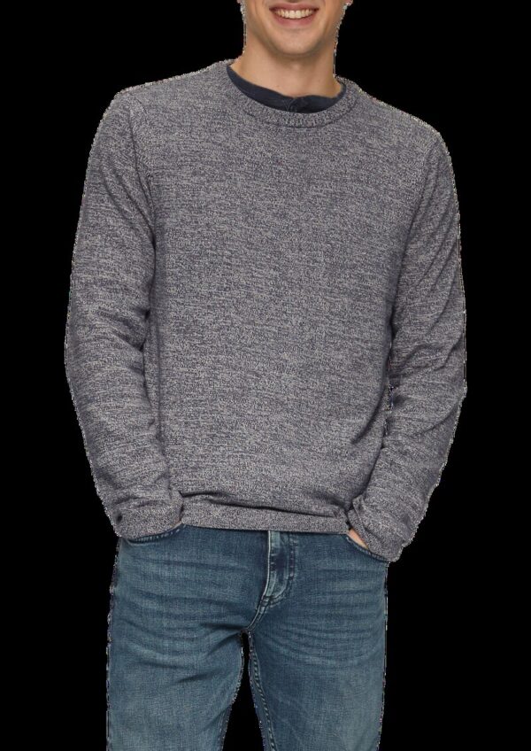 Strickpullover in melierter Optik